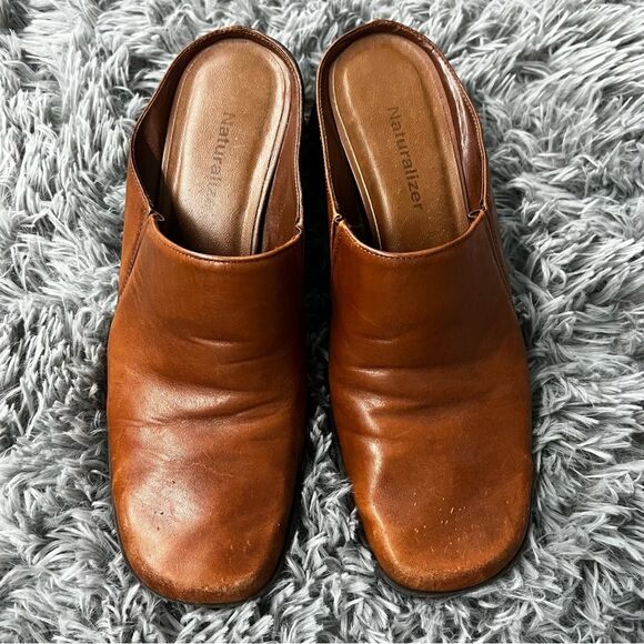 Naturalizer Shoes - Naturalizer Tan Leather Clogs